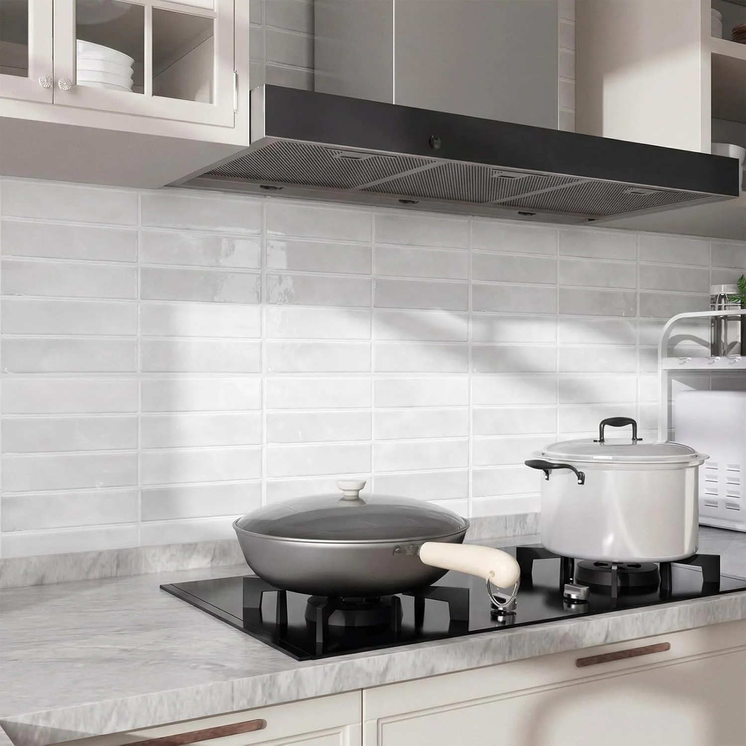 Peel and Stick Backsplash Tiles – Easy DIY Self-Adhesive Subway Wall Tiles, 10 P