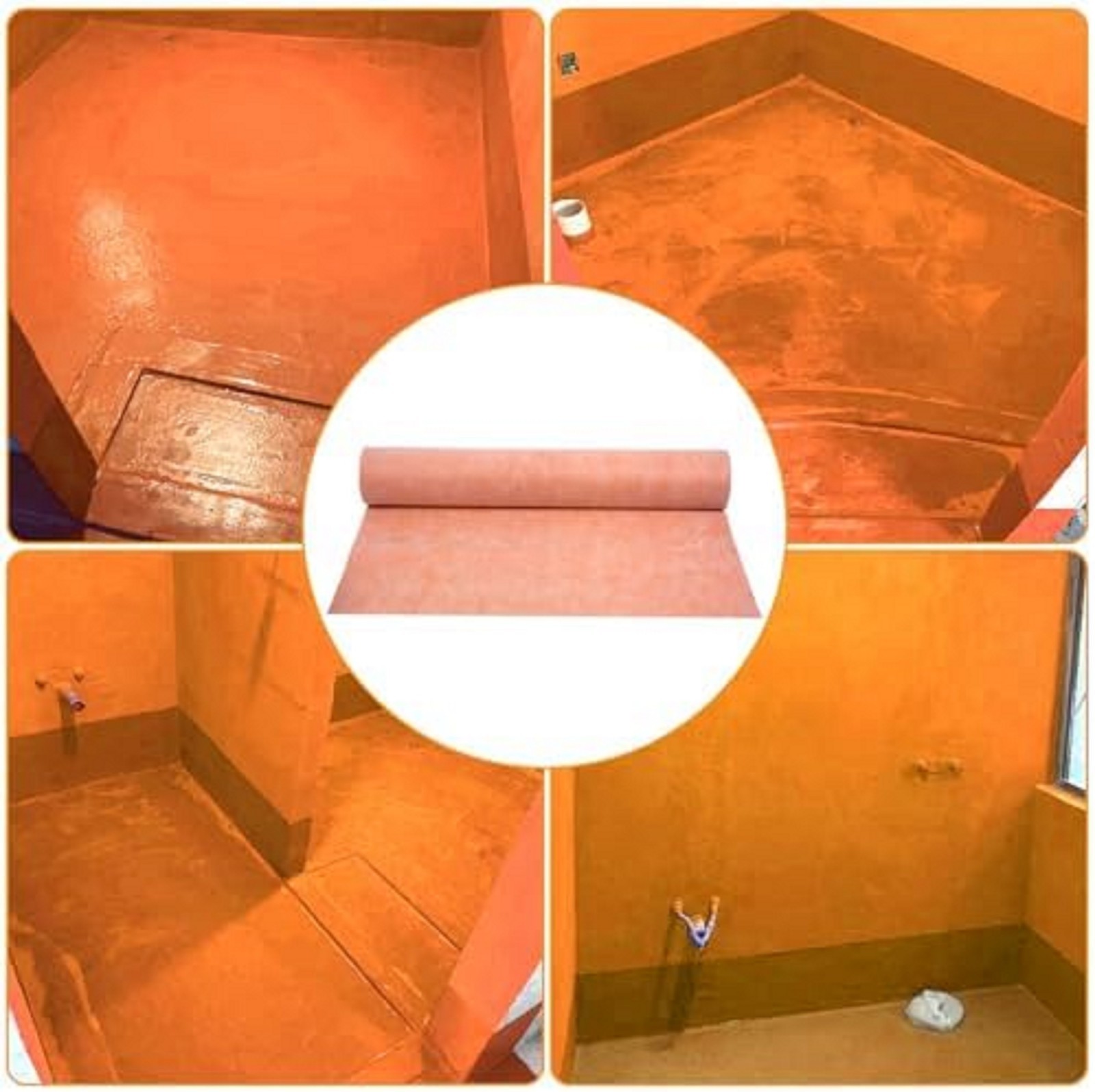 Waterproof Membrane for Showers, 3.3 Ft X 98.5 Ft (323 Sq Ft), Schluter Membrane