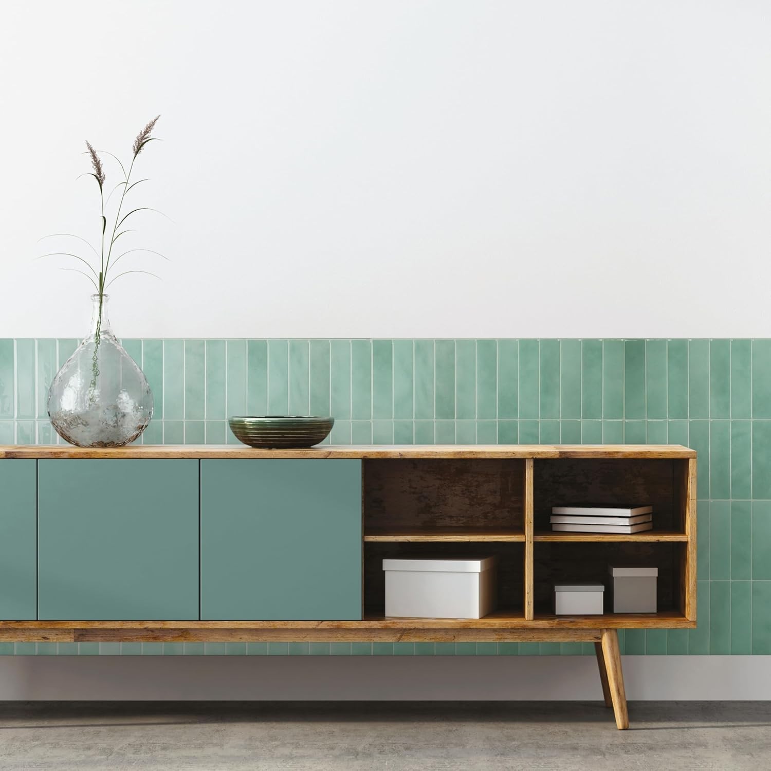 Transform Your Space: 5 Sheets of 11.43″x9″ Glossy Moroccan Peel and Stick Tiles