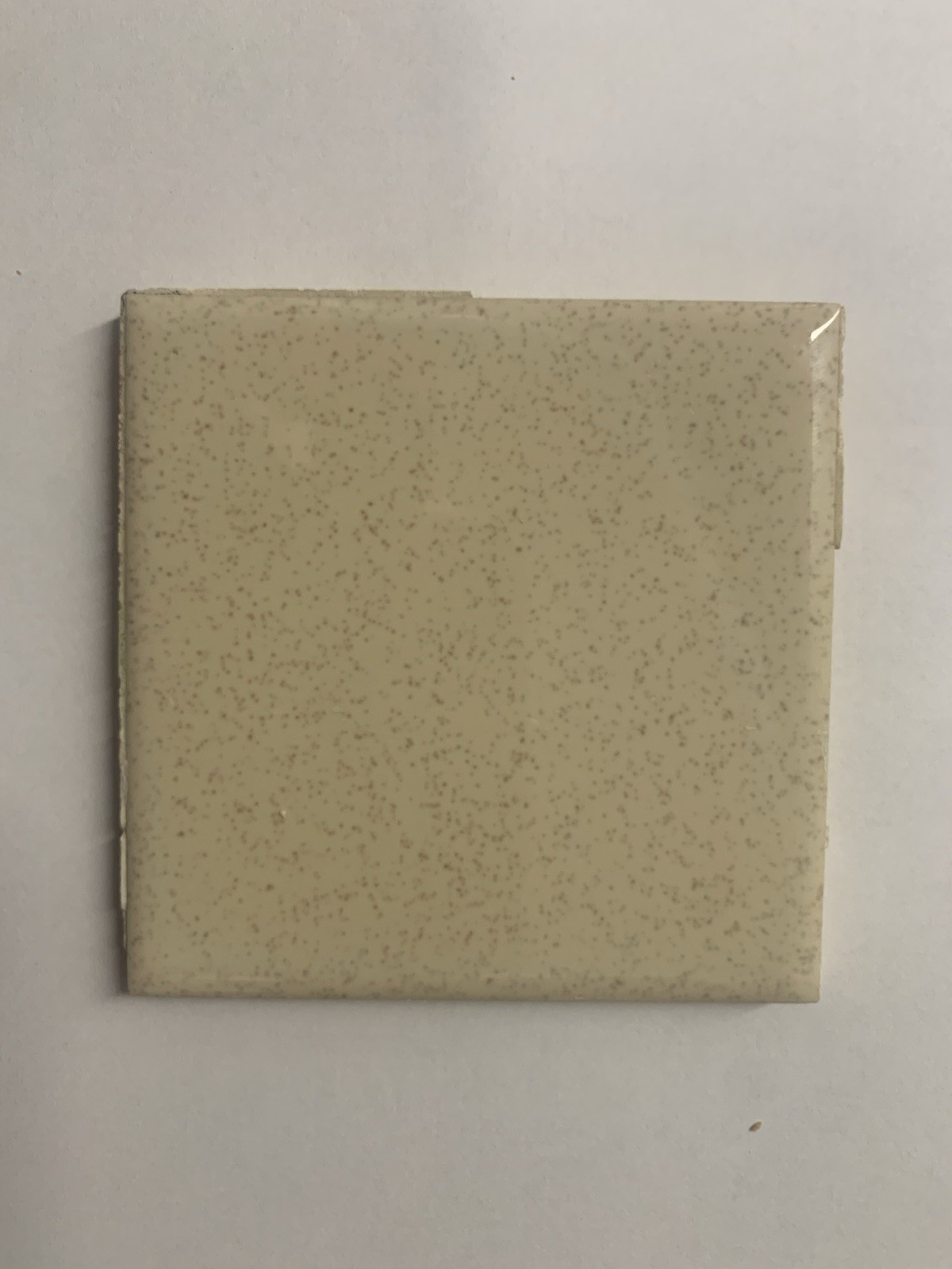 4 1/4″ Square US Ceramics Romany Spartan Beige Speckled Glossy Ceramic Tile 200+
