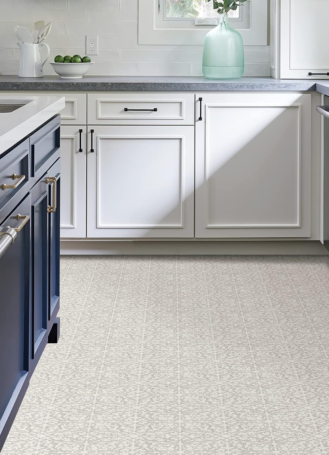 Estate Peel & Stick Floor Tiles, Gray
