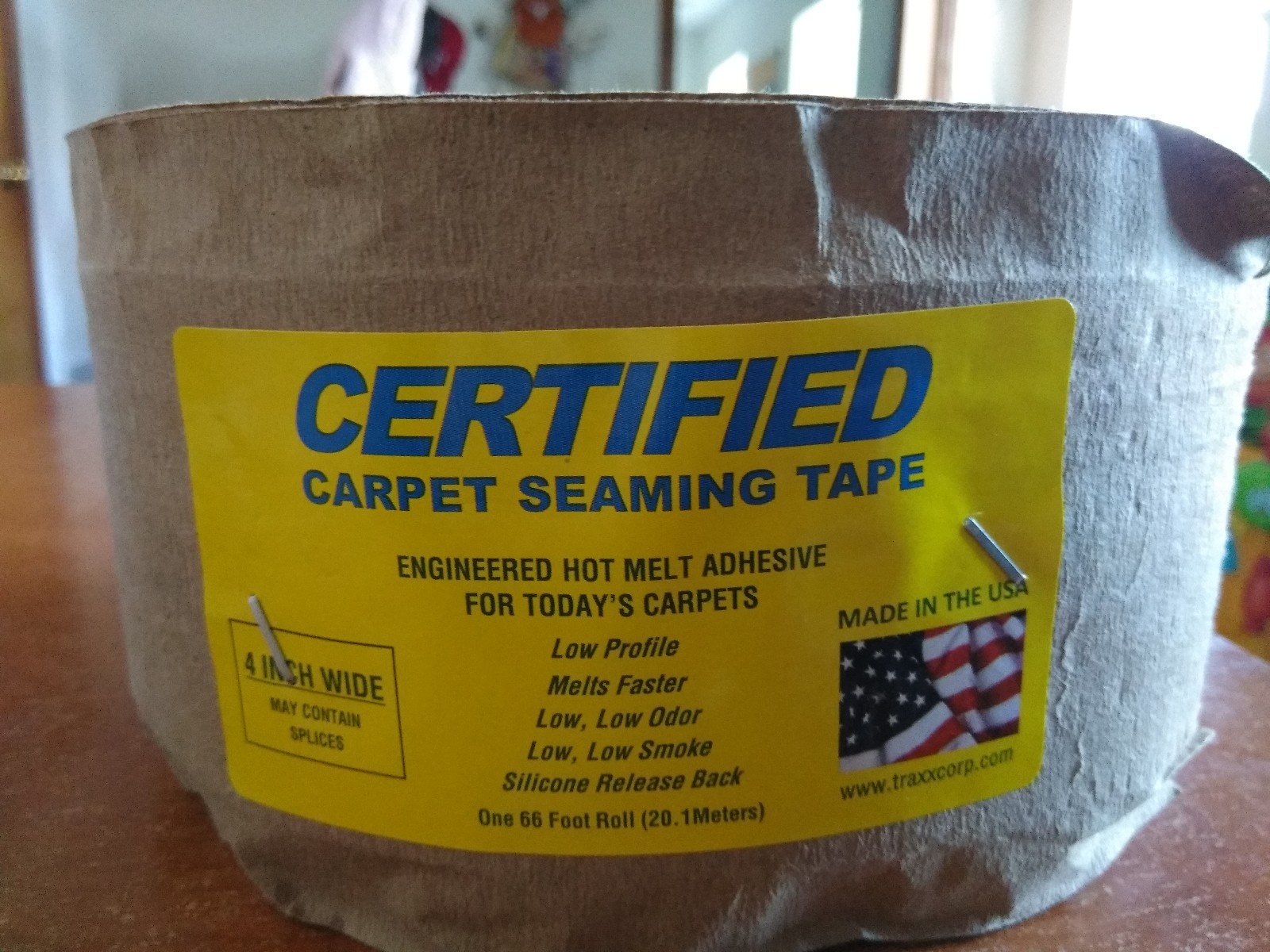 CERTIFIFIED OR DIAMOND PLUS Carpet Seam Tape 4″ wide inch
