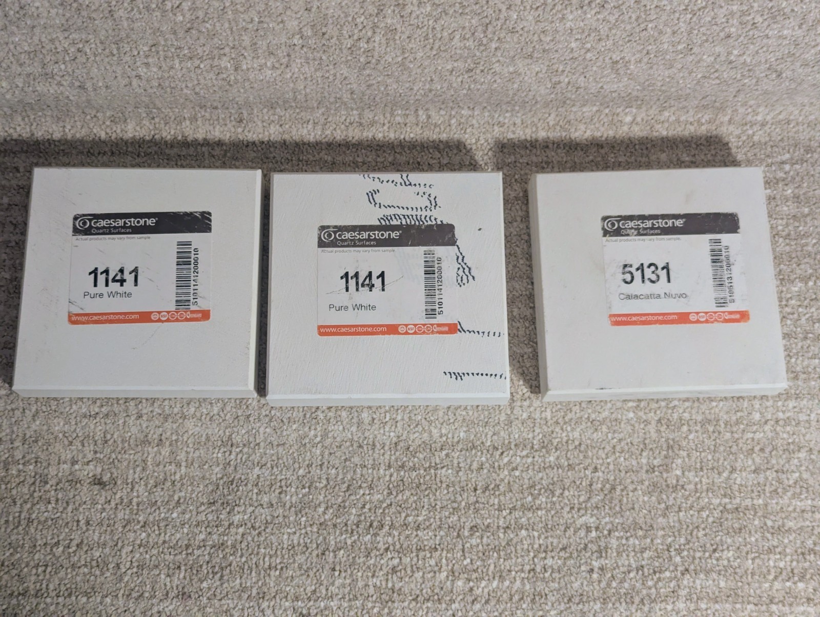 Caesarstone Quartz Stone Tile – Premium Countertop Sample for Creative Projects!