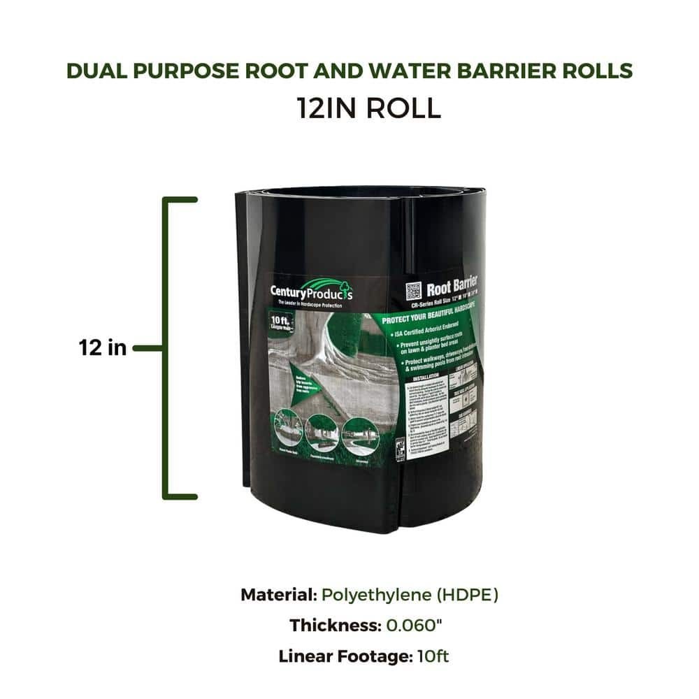 12 In. D X 120 In. L Polyethylene Dual Purpose Root and Water Barrier Rolls