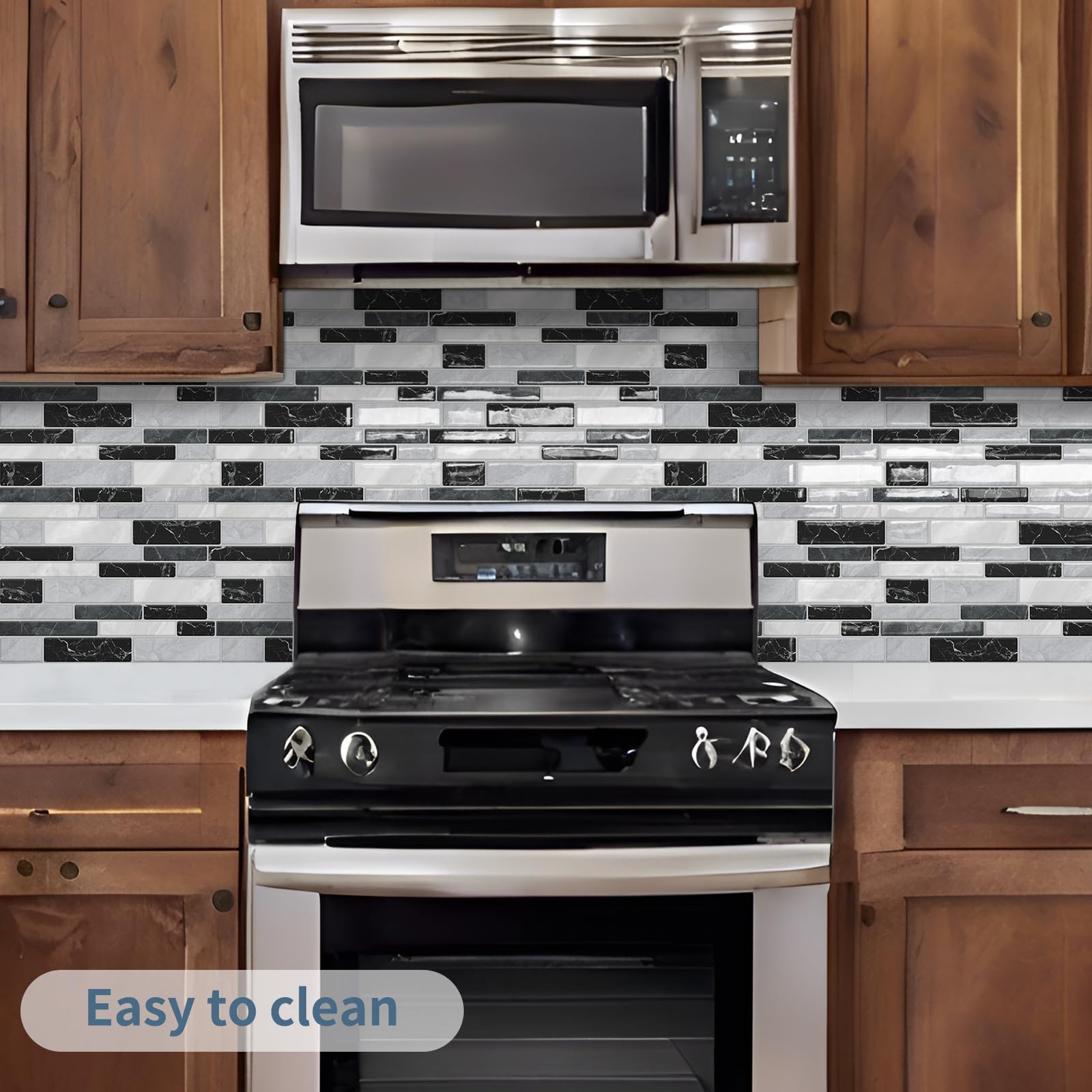 Kitchen Backsplash 3D Self Adhesive Peel and Stick Wall Tile 10 Sheet