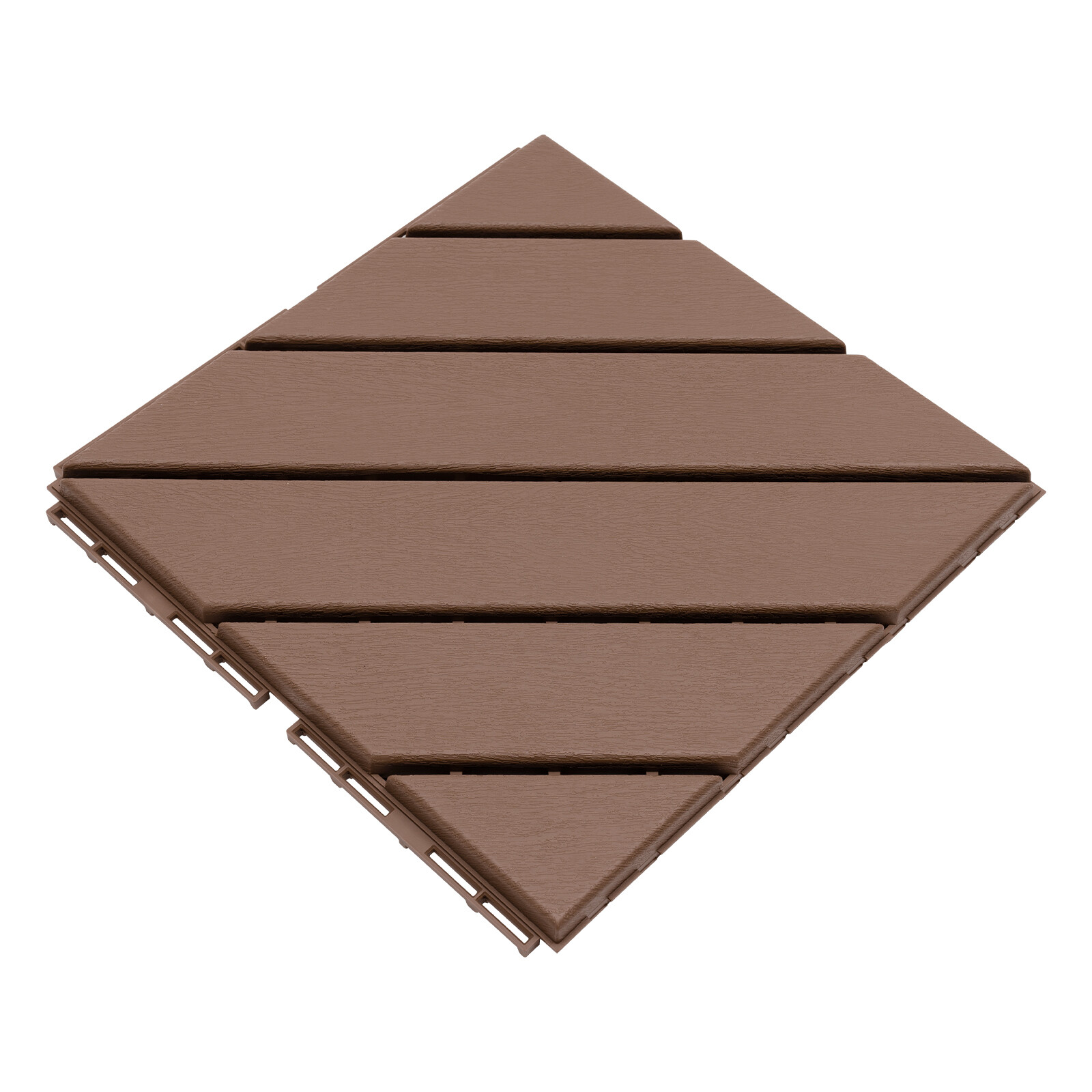 27 PACK Plastic Interlocking Deck Tiles Outdoor Patio Flooring Coffee 12″x12″.