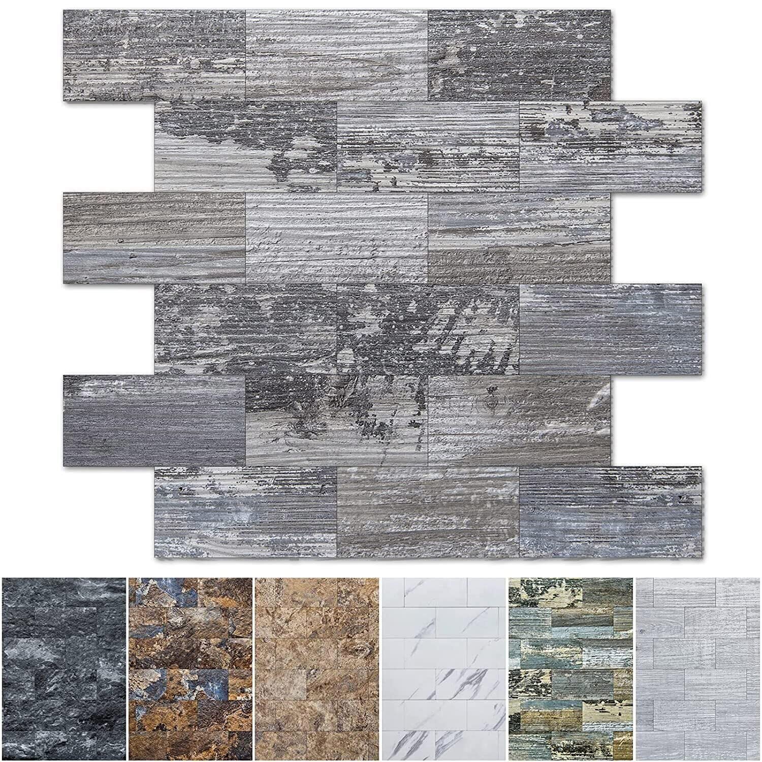 Art3d Peel and Stick Backsplash Wall Tile for Kitchen Bathroom,12″x12″