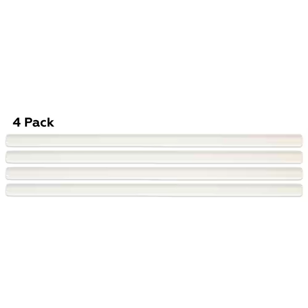 Restore Bright White 1/2 In. X 12 In. Glazed Ceramic Jolly Trim Tile (0.04 Sq. F