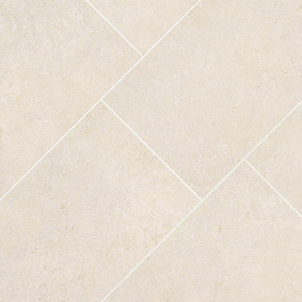 Skye Fossil Pearl 18 In. X 36 In. X 0.43 In. Matte Porcelain Limestone Look Floo