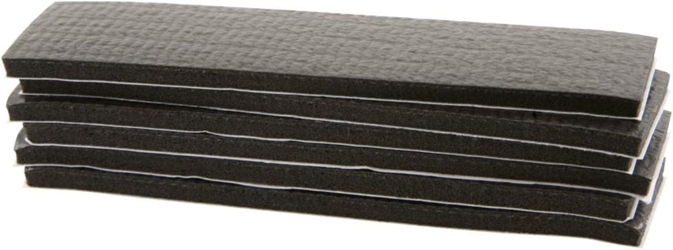 Self-Stick Non-Slip Surface Grip Pads – 6 pieces, 1″ x 4″ Strip – Black – 473…