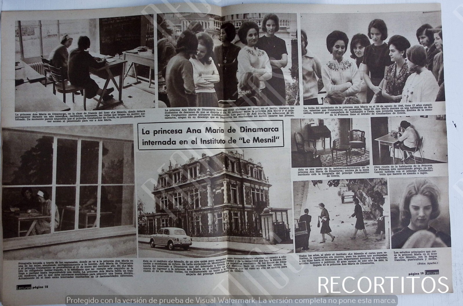 clippings 601 princess ana maria of Greek denmark in the mesnil