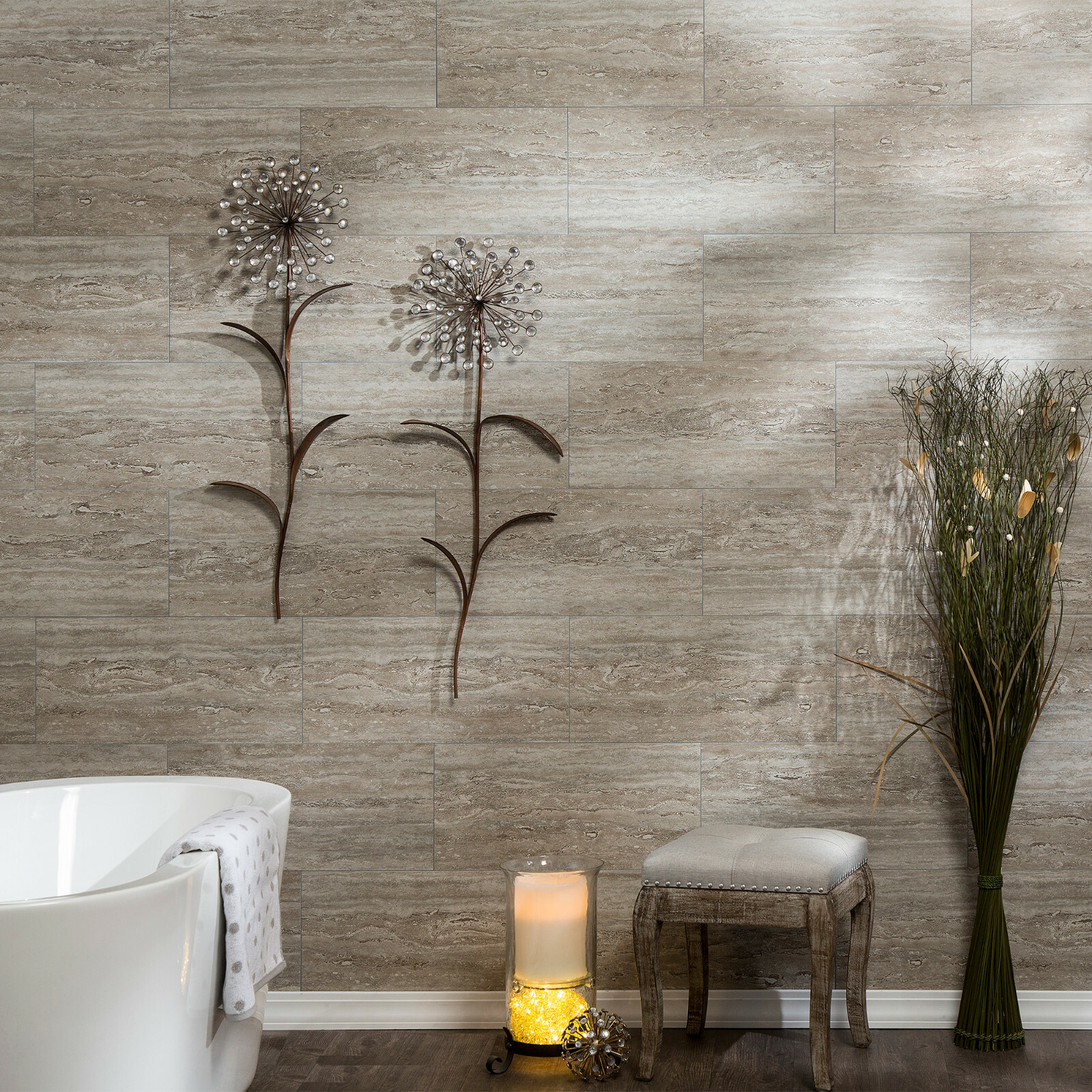 Palisade 23.2 in. x 11.1 in. Interlocking Vinyl Wall/Backsplash Panels