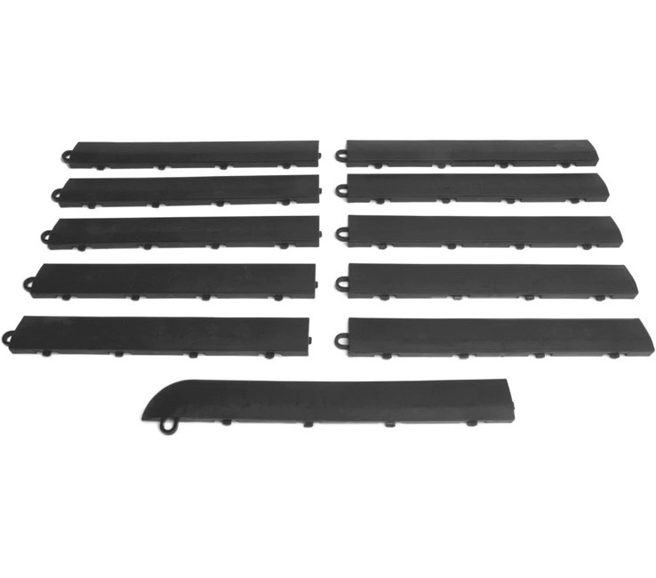 Female Transition Edge Kit Durable Interlocking Modular Garage Floor Edging