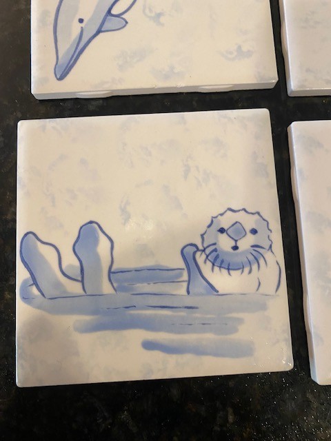 Decorative Wall Tile – Ocean Themed 12 Tiles