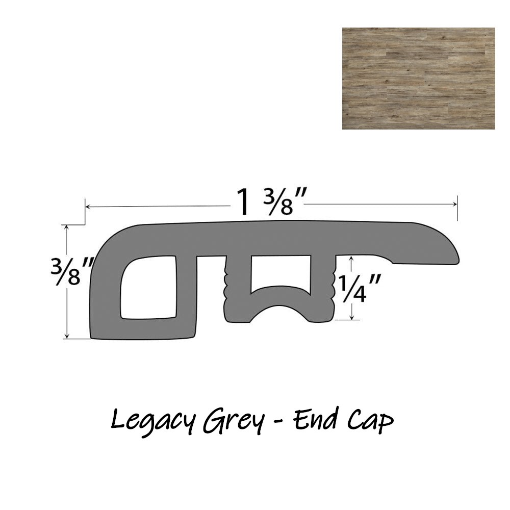 PRODURA Legacy Grey Waterproof 22mil Click Luxury Vinyl Plank 48″x7-3/8″x6mm