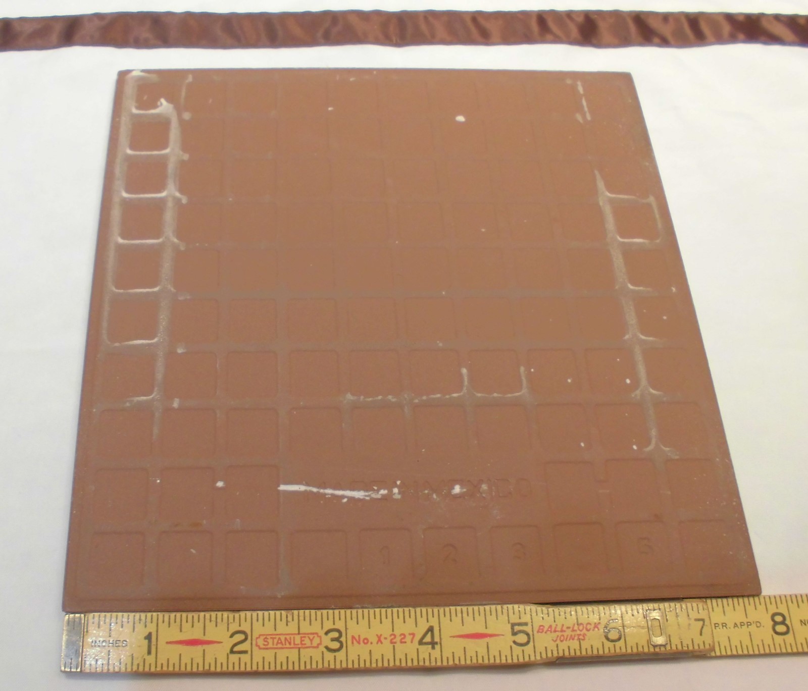 1 pc. *Light Brown* Ceramic / Porcelain Floor Tile 8″ X 8″ Smooth Glossy Finish