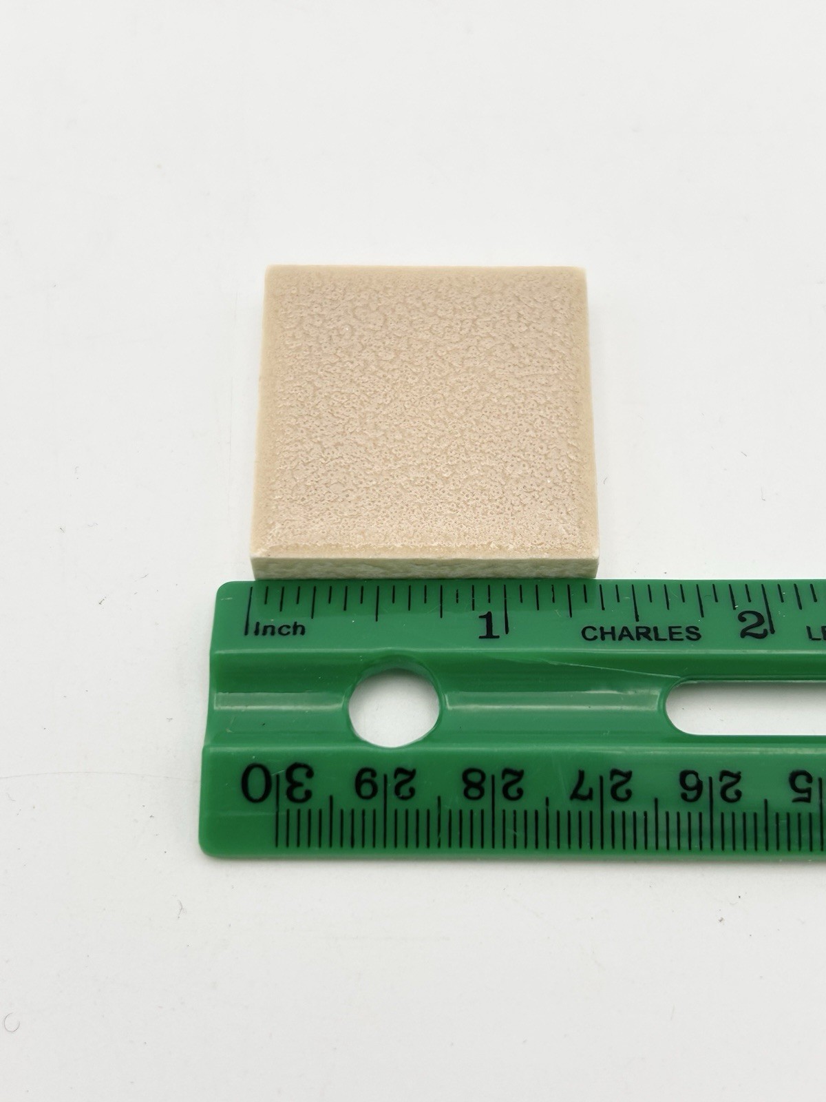 10 Pc Beige Tan Square 1 3/8” Ceramic Tile Crystalline American Olean Mosaic MCM