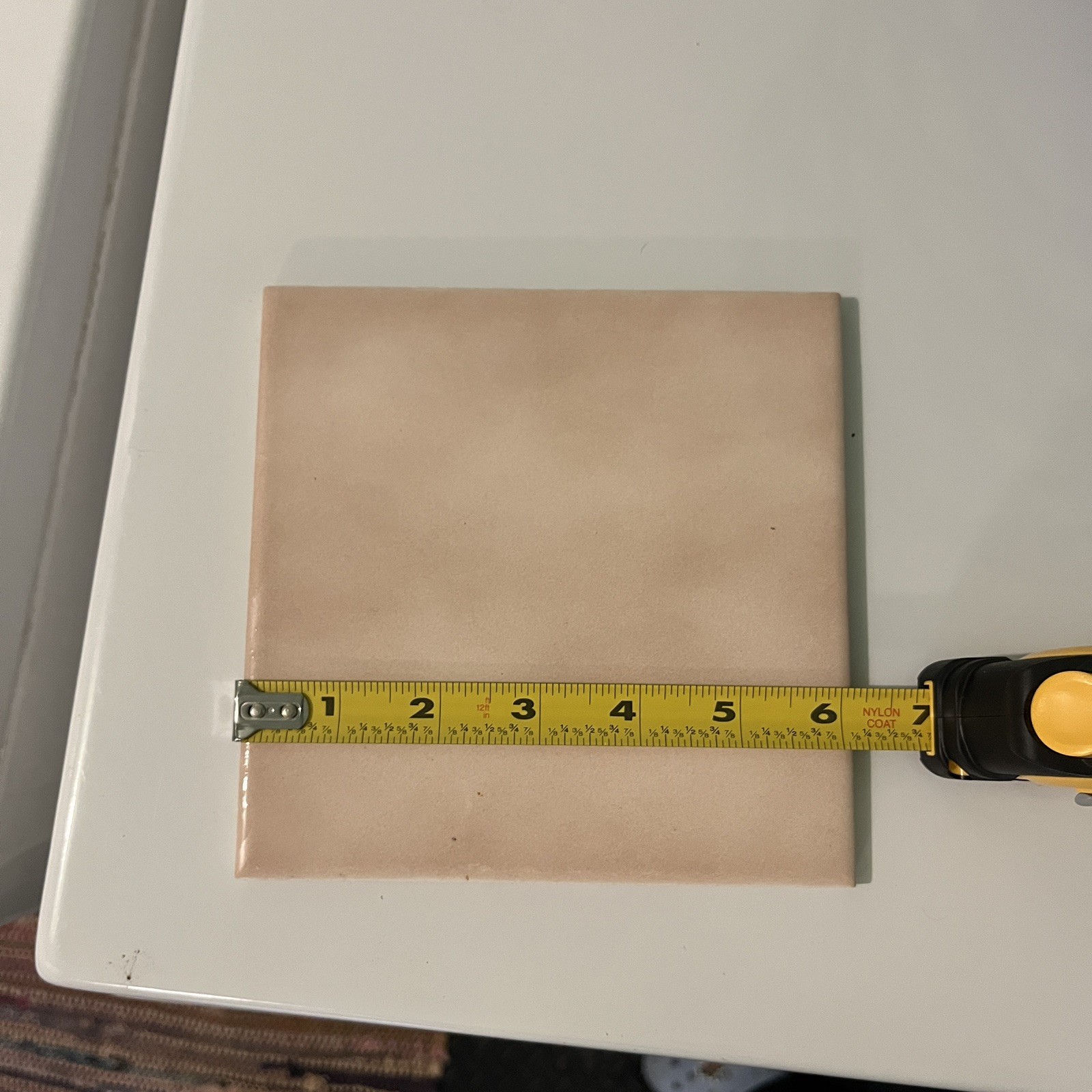 Shell Pink Sage Tile 4 3/8 Florida Tile Mid Century Modern 4×4 Light Pink FT