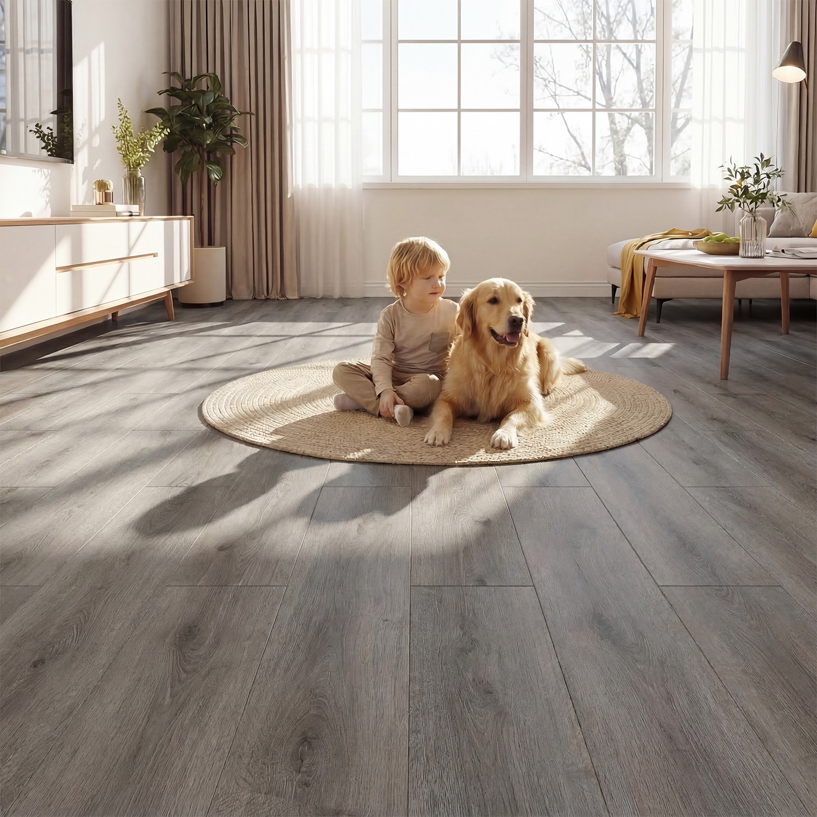 24-Pack 36 Sq.Ft Floor Tile Vinyl Flooring, Waterproof Vinyl Plank Flooring