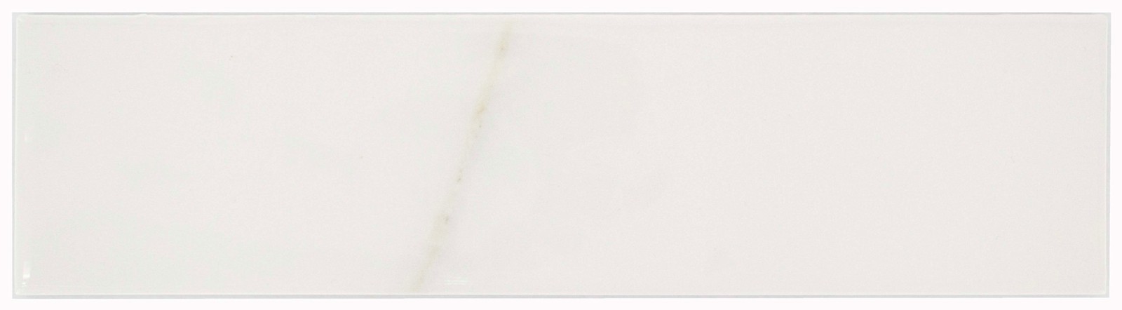 Cruz Bay Studio MKT61118 Classico – 3″ x 12″ Brick Wall Tile – – Blanco Gloss
