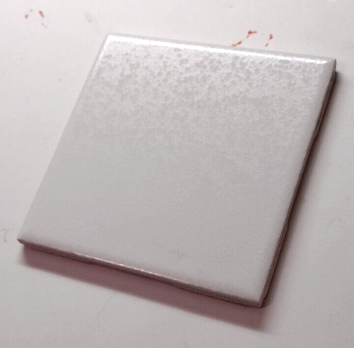 1 Wall Tile US Ceramic 724764 343004 Square 4-1/4″ Crystalline Off White Vintage