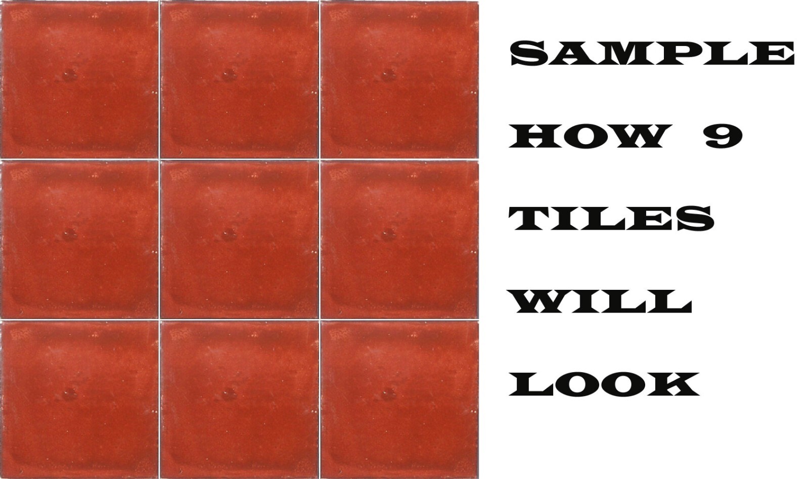 S#010) MEXICAN 4X4 TILES CERAMIC HAND MADE SPANISH STYLE WASHED TERRACOTTA COLOR