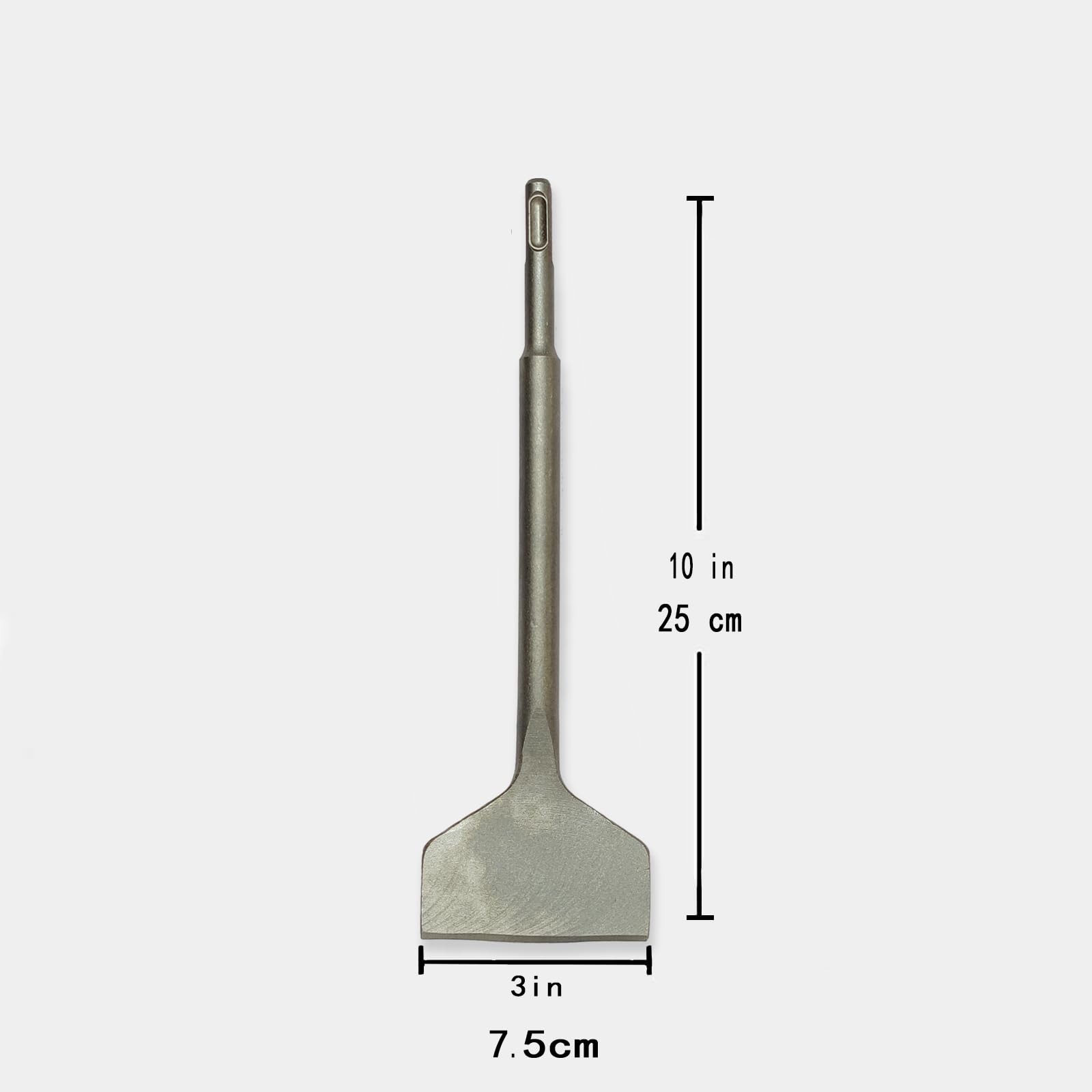 SDS Plus Chisel, Tile Removal Tool, 3”Wide,Thin Set Removal Tool, Suitable