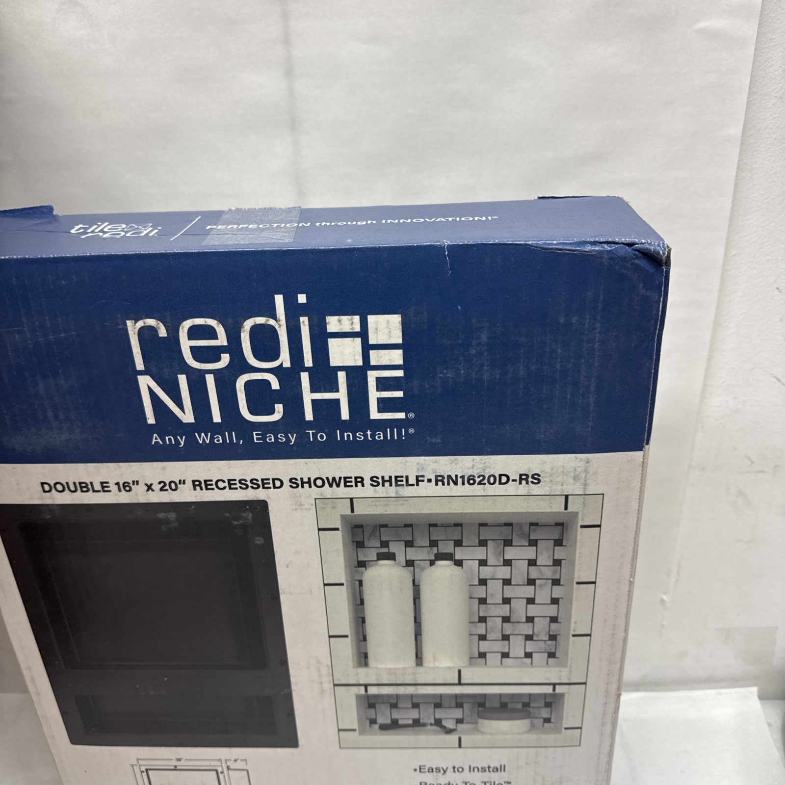Redi Niche 16″W x 14″H Single Shelf Shower Niche
