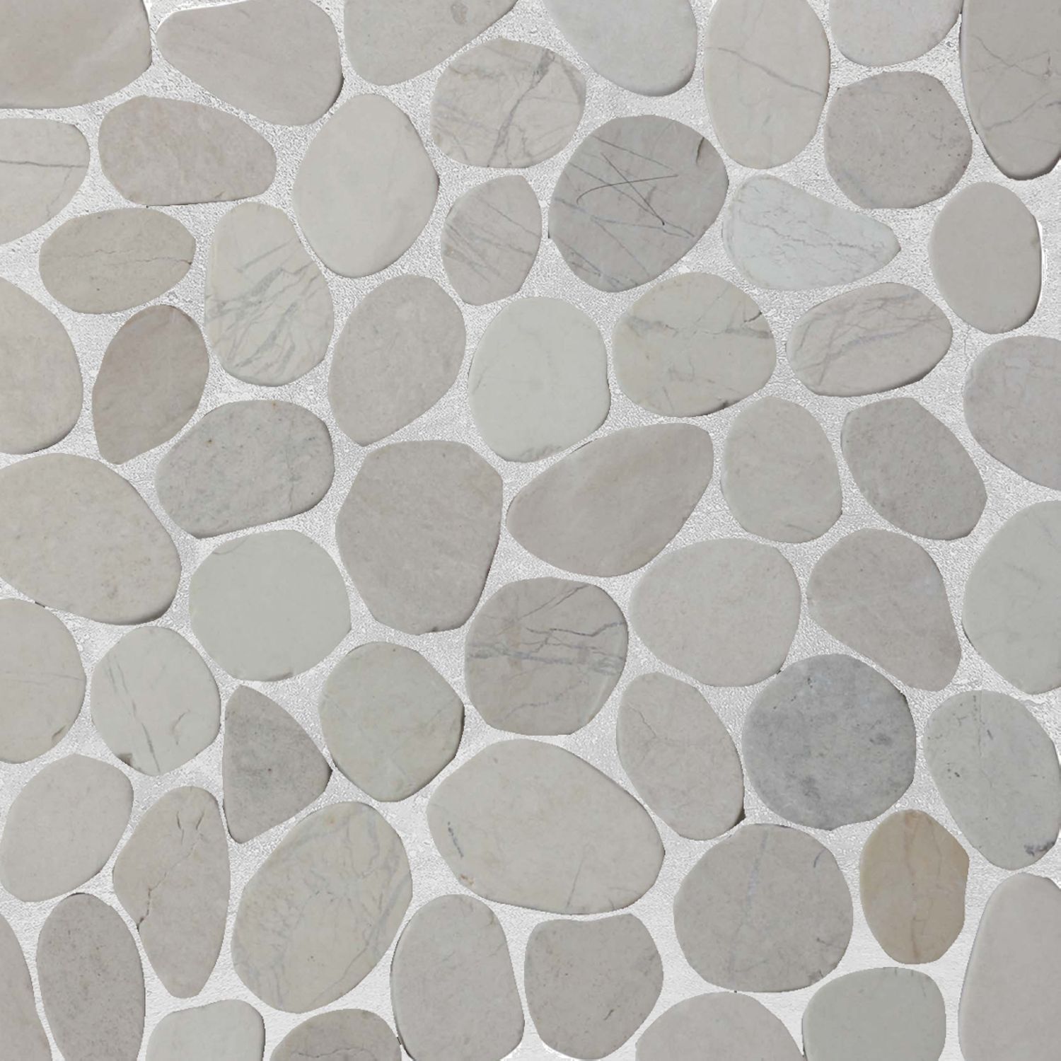 Tan Sliced Pebble Mosaic Wall & Floor Tile ($10.27/SqFt)