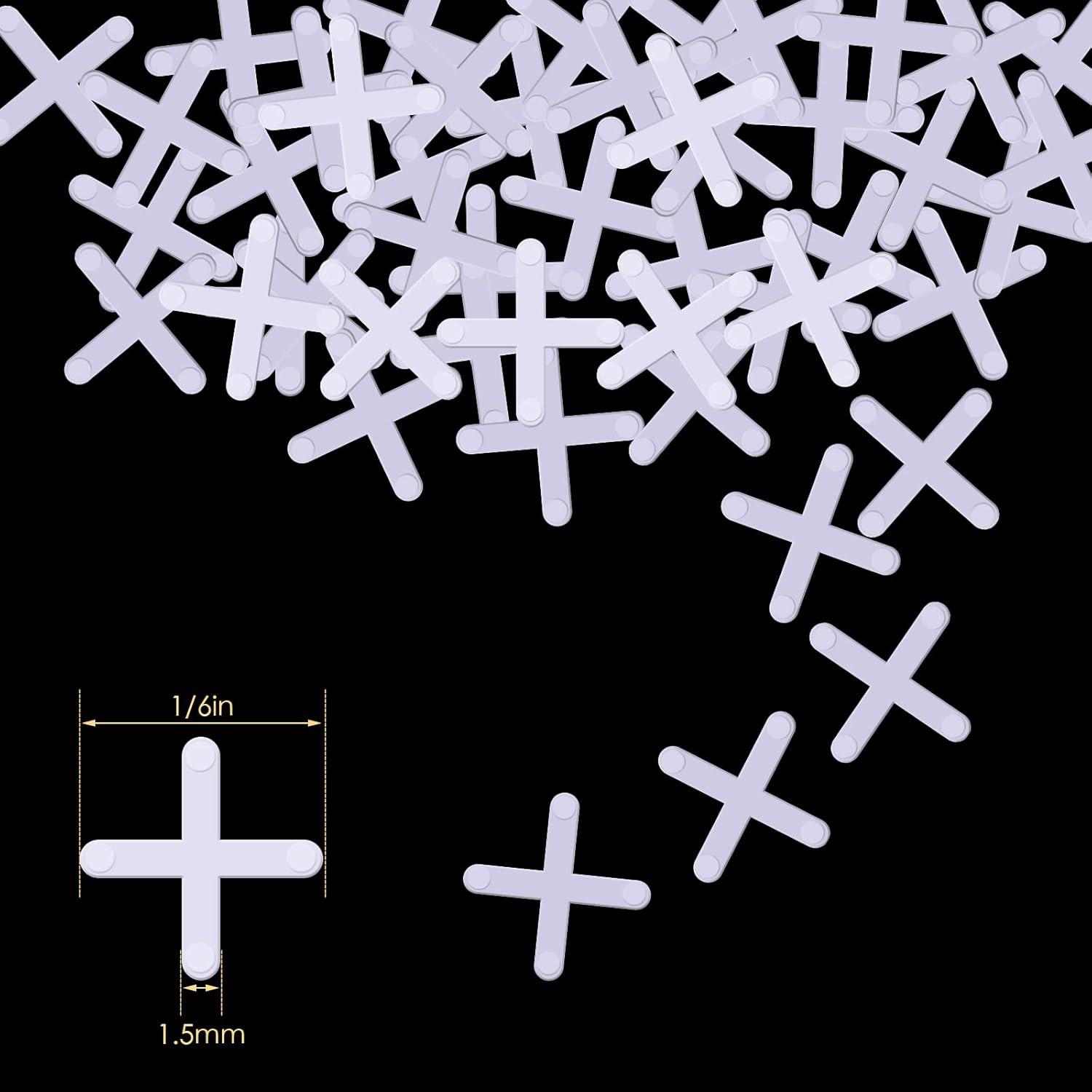 500 Pieces Wide Tile Spacers Tiles Leveler Spacers Replaceable Levelers Wall Flo