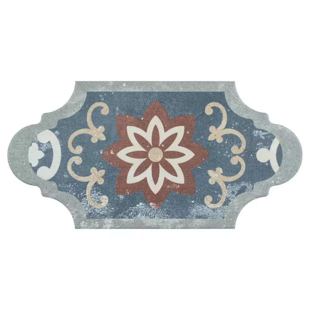 Corinto Provenzal Colors Mix 6-1/4 In. X 12-3/4 In. Porcelain Floor and Wall Til