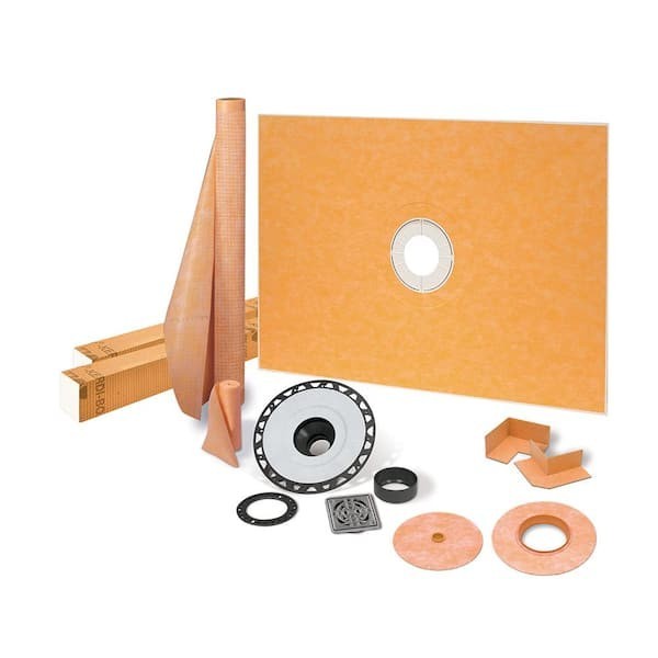 Schluter Kerdi Shower Kit 38×60 With Stainless Steel Grate 4″ Included