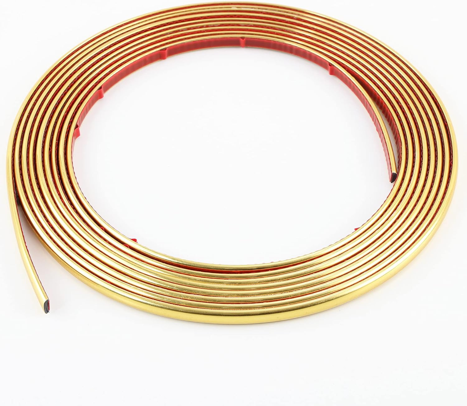 16.4Ft Shiny Gold Peel and Stick Molding Trim, Flexible Mirror Wall Ceiling Floo