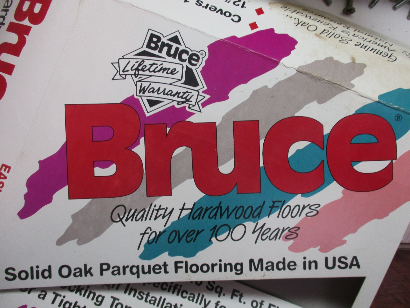 Bruce 6″Sq X5/16″ Chestnut Oak Dark Parquet 7 Finger Strip AHS-101 Wood Flooring