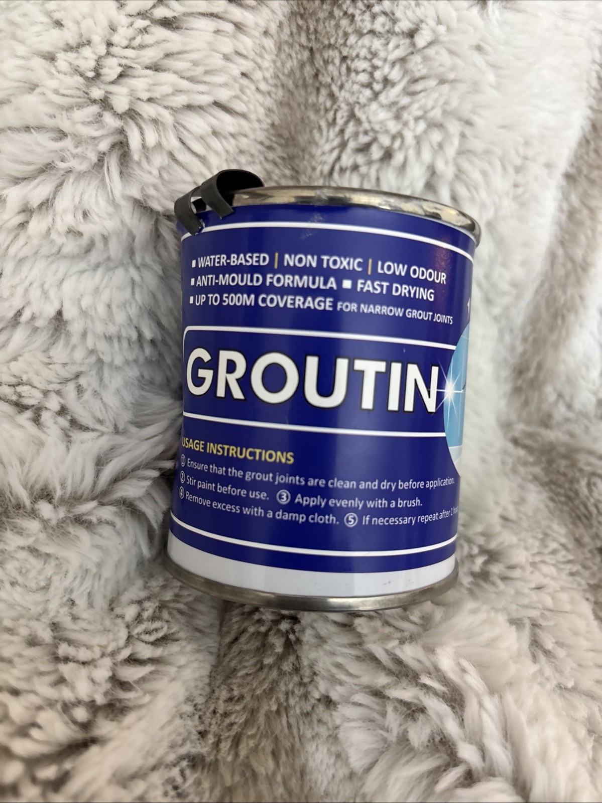 Grout Ivory Brush Paint: Waterproof Tile Paint Grout Refresh – 125ml (4.2oz)