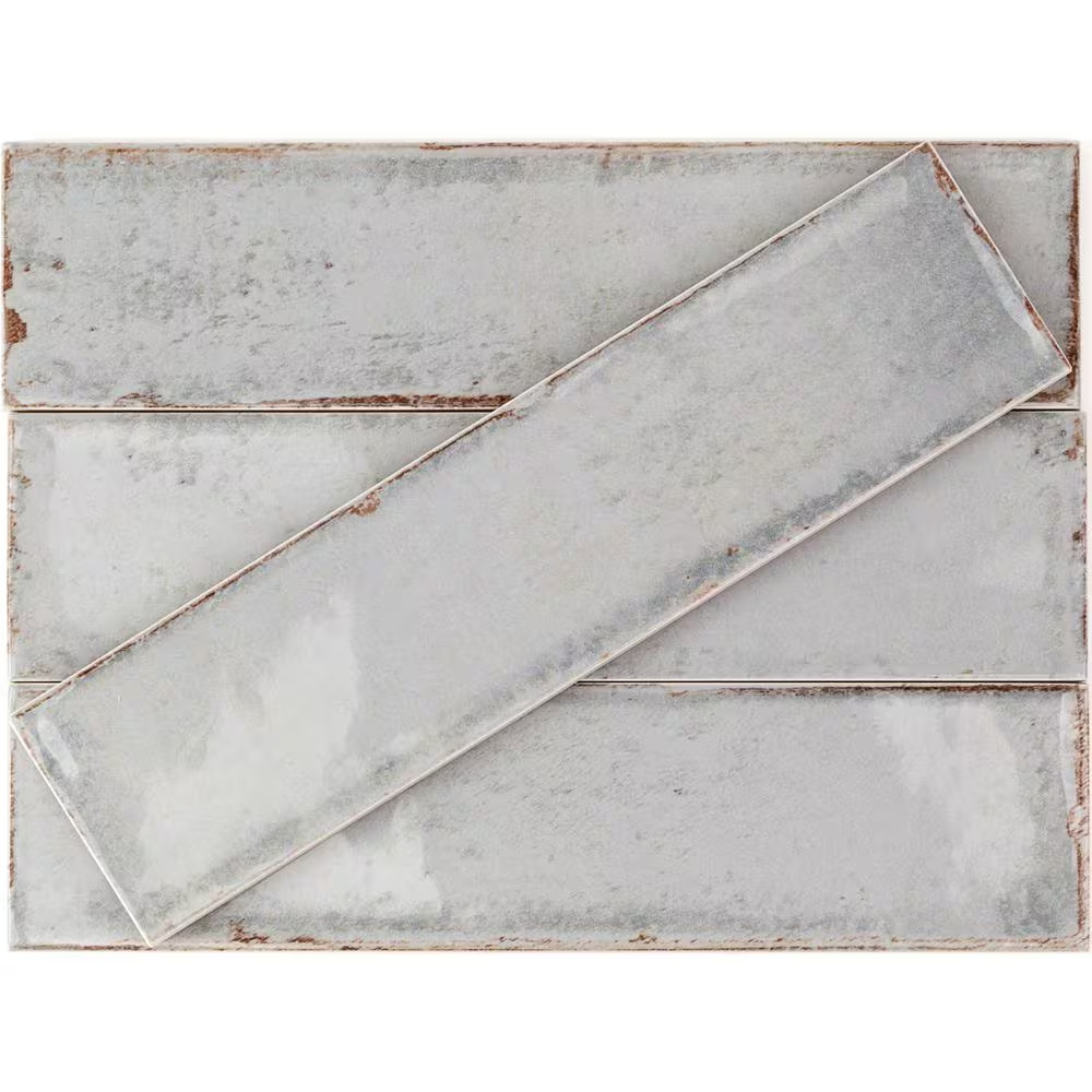 Moze Gray 3 In. X 12 In. 9 Mm Ceramic Wall Tile (22-Piece) (5.38 Sq. Ft./ Box)