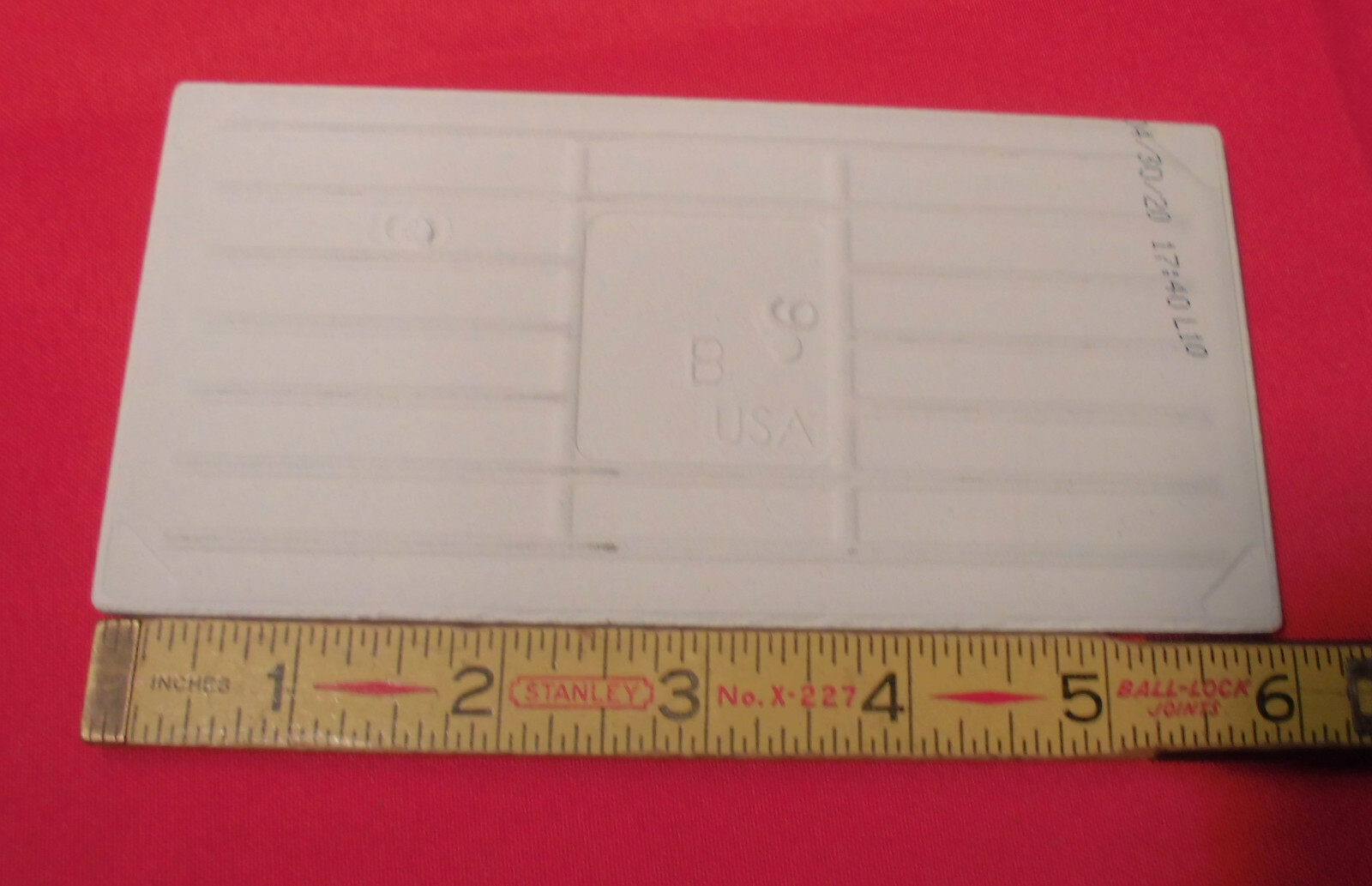 1 pc. Light Smoke Gray: 3″ X 6″ Glossy Ceramic Tile by American Olean Co. NEW