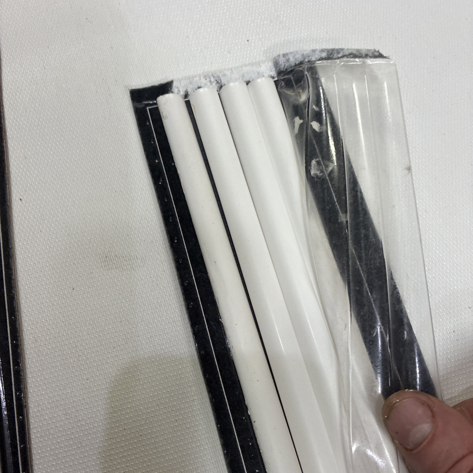 Mohawk Matte White 1/2 In. X 12 In Jolly. Ceramic Wall Jolly Trim Tile NEW
