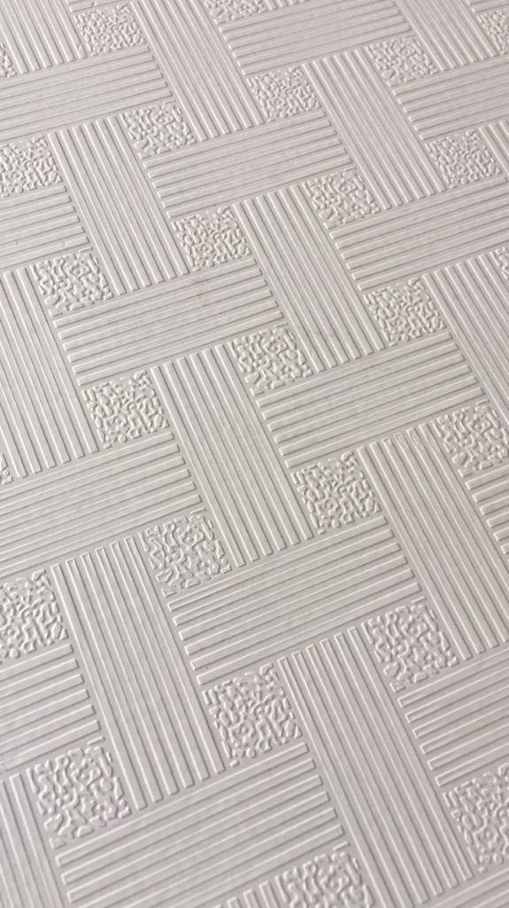 12Pack 2×2 Ft White Drop-In PVC Ceiling Tiles – Waterproof, Acoustic, Fireproof