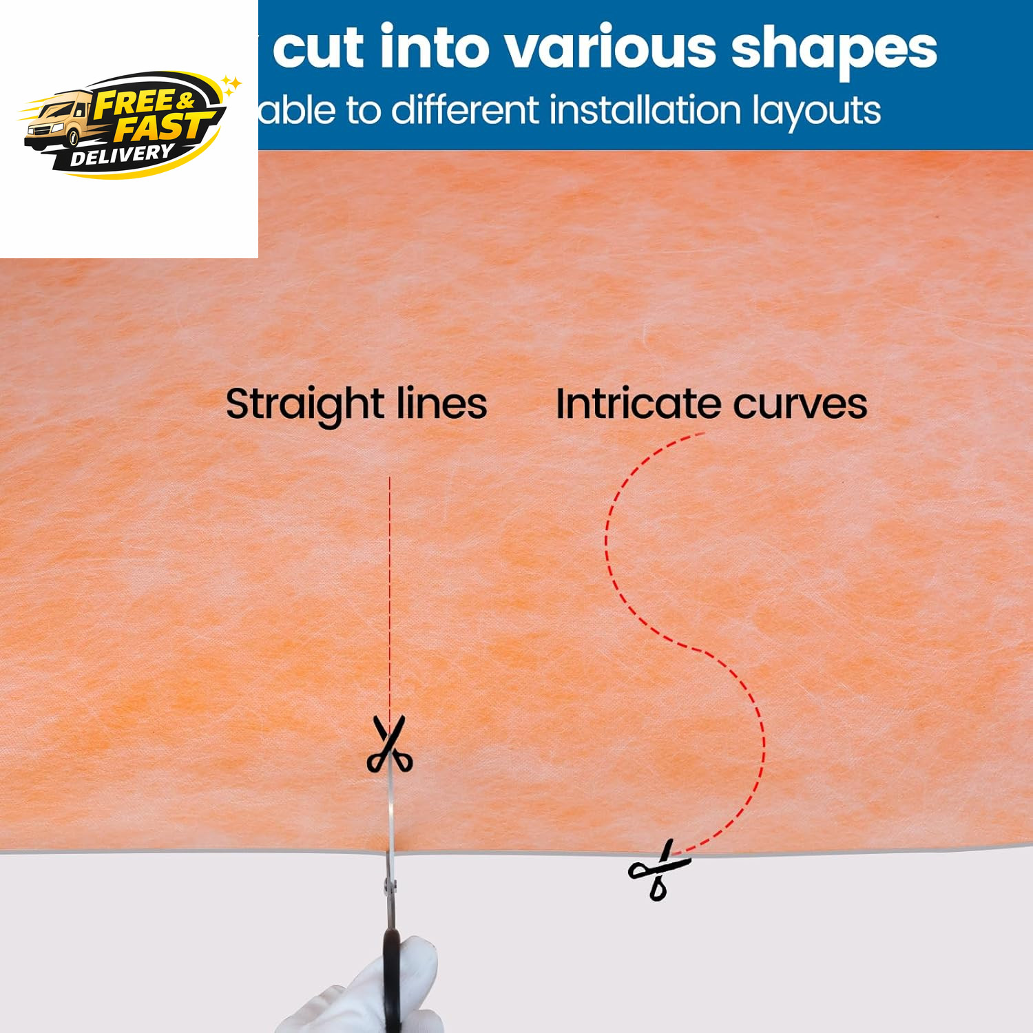 Waterproofing Membrane for Shower 3.8X33Feet (125 Sq Ft) 23.6 Mil Thick Uncoupli