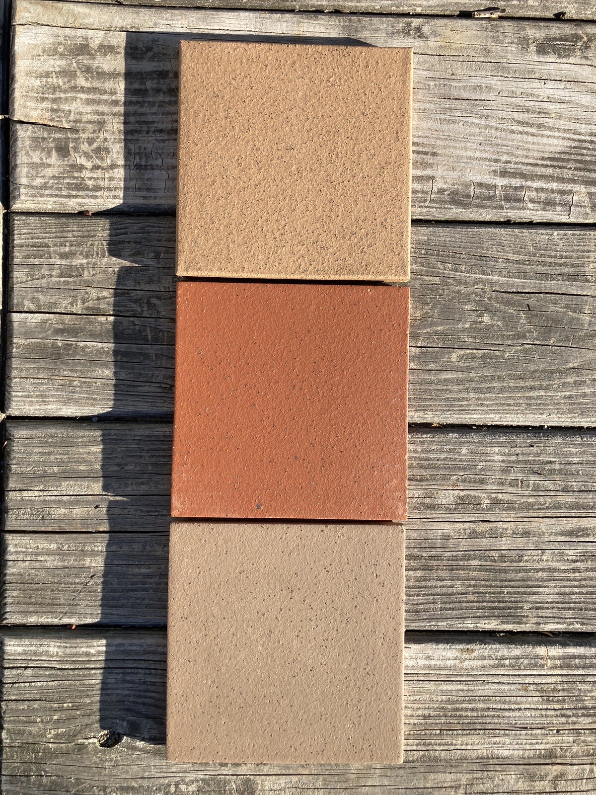 Red Blaze 6 in. x 6 in. Abrasive Ceramic Floor and Wall Tiles 3 Colors 9 Tiles