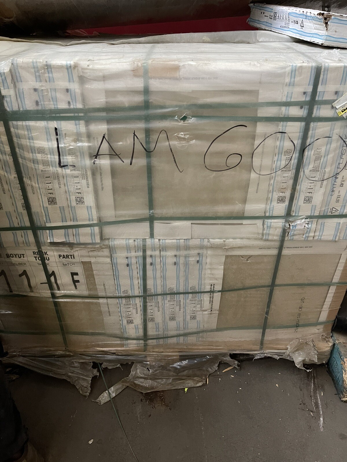 (52 CASE PALLET) MEDITERRANEA GLAZED PORCELAIN TILE 18X18X0.35″ 15.25 SQFT
