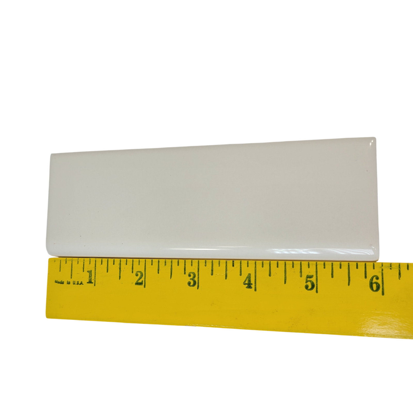 Light Bone Biscuit Ceramic Tile Bullnose Subway Backsplash 6×2 Classic Color 346