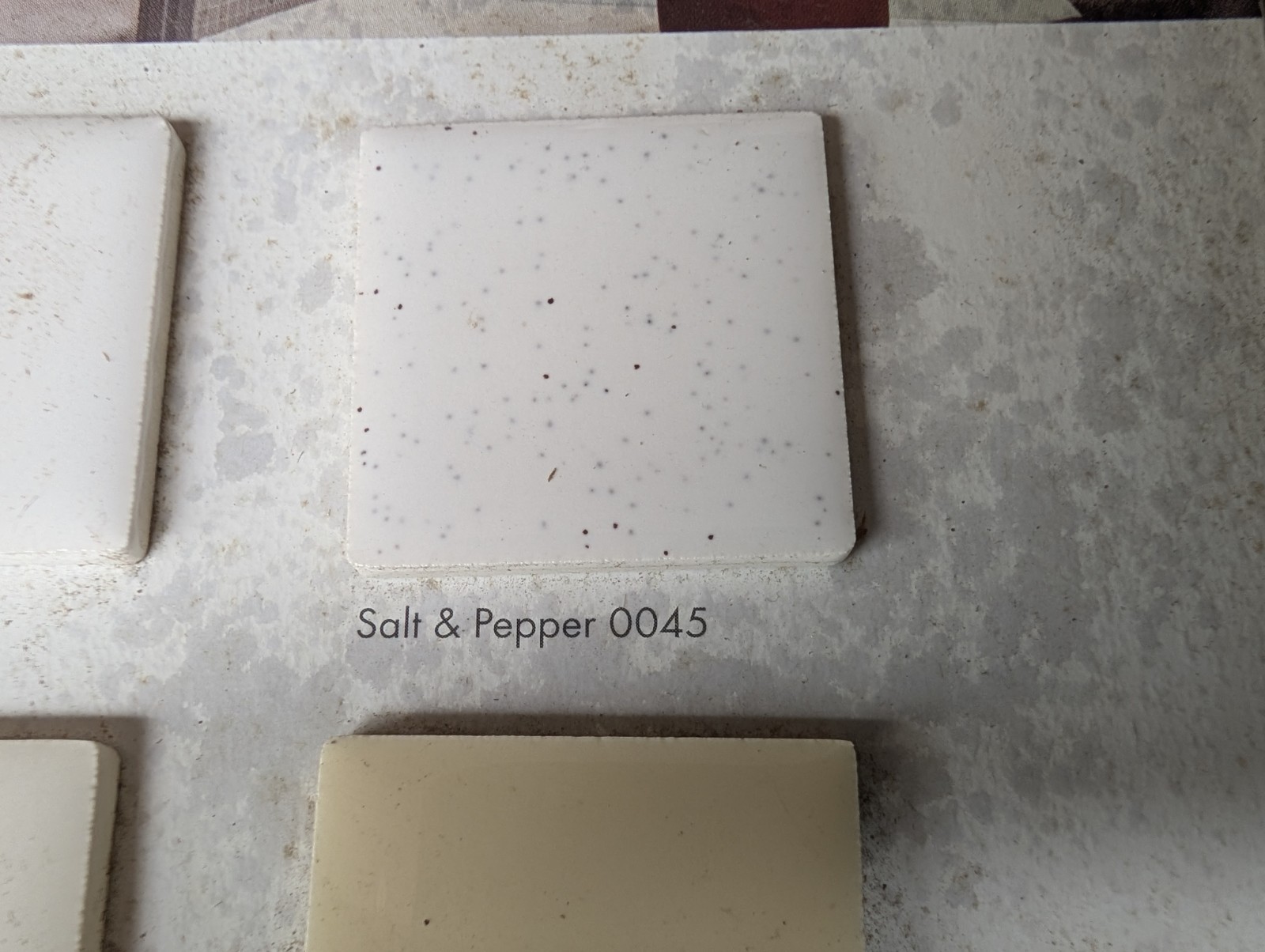 2 pieces S4269 2×6 Ceramic Tile 0147 Pepper White Daltile thinset bullnose AO 45
