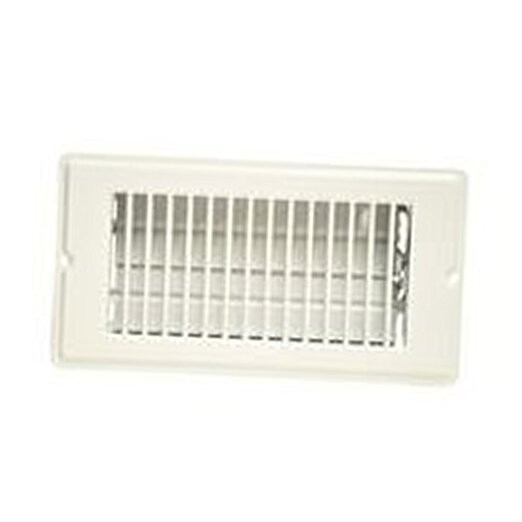 62069P 4-Inch x 8-Inch Floor Register, 4 in x 8 in x 1-5/16 in (5-Pack) White