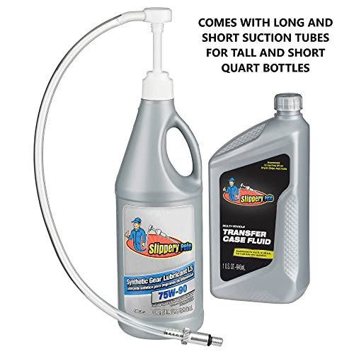 – Lower Unit Gear Oil Pump for Standard Quart Bottles, Includes 3/8 inch 28mm