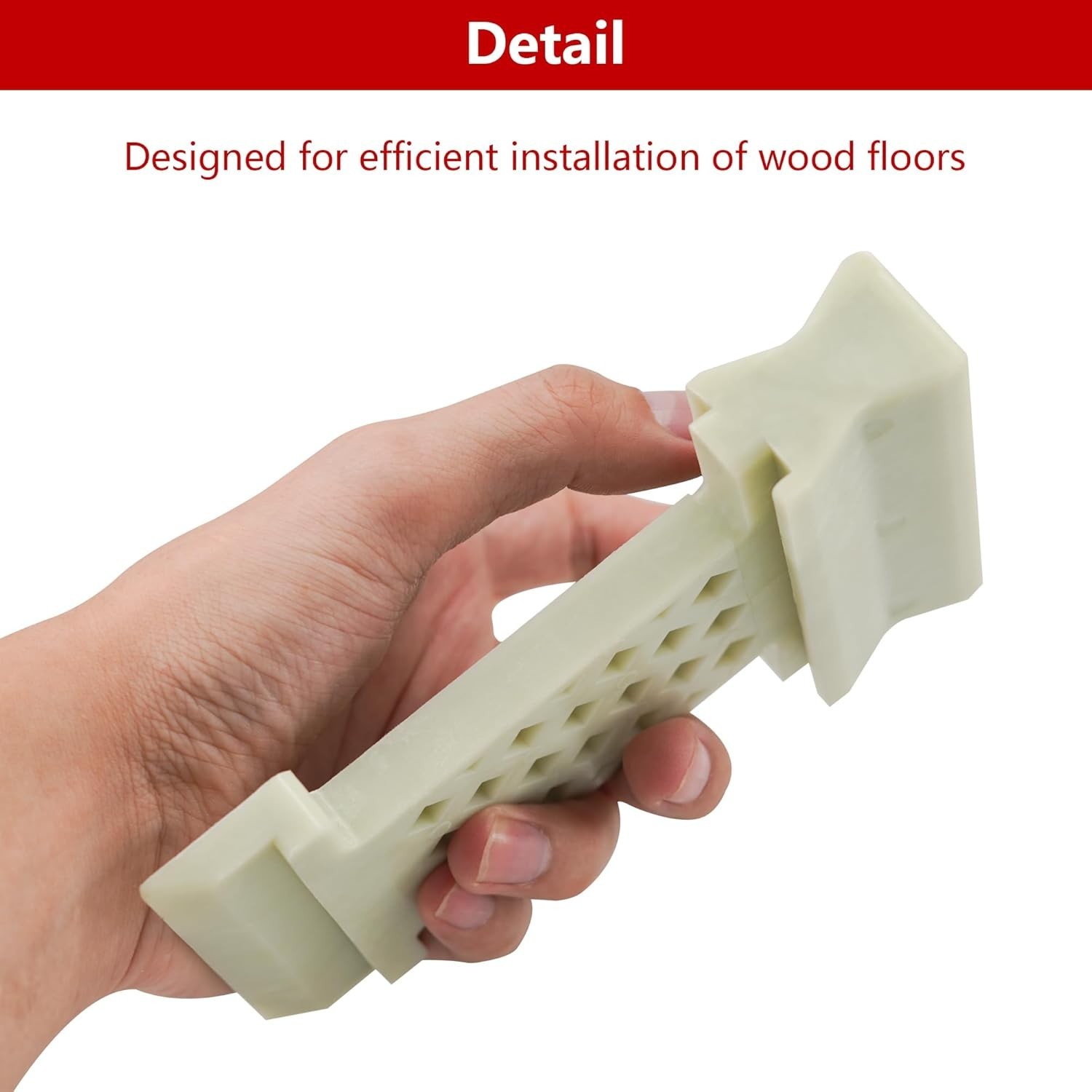 4-in-1 Laminate Floor Installation Tool – Nylon Tapping Block, Large, Green