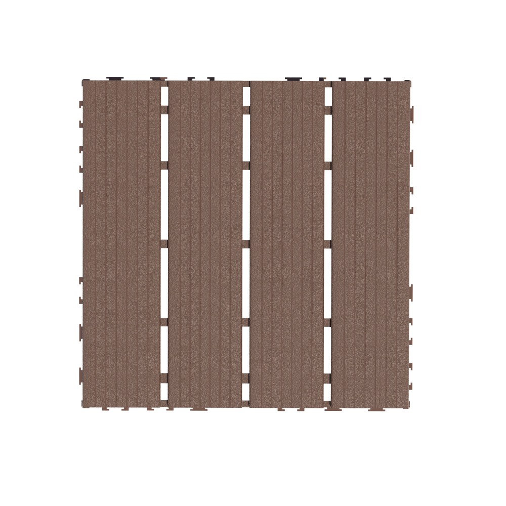 44PC 12″x12″ Interlock Patio Deck Tiles Waterproof Outdoor Flooring Garden Yard