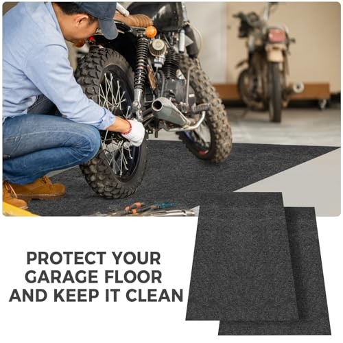 Oil Spill Mat, 36 * 60in Garage Floor Mat for Under Car, Absorbent Oil Pad,