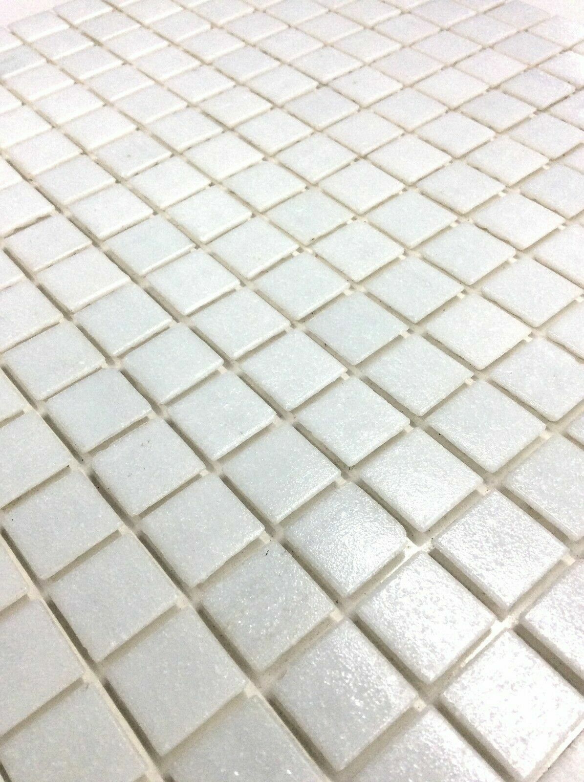 Glass Tile Vitreous Mosaics White 12 3/4″ x 12 3/4″